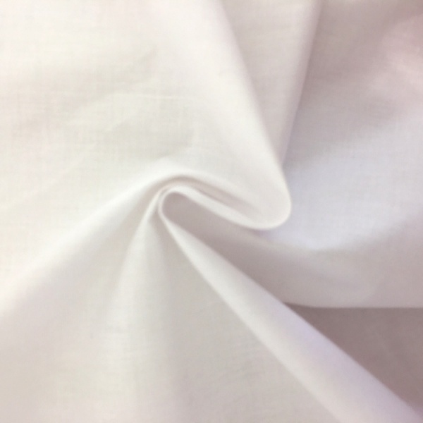 100% Cotton (2.3 metre wide) White